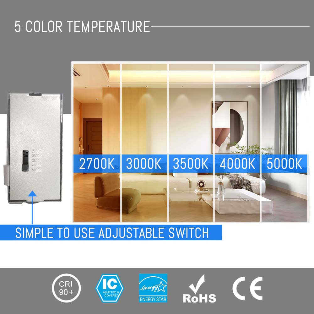 5 colors in one fixture and tunable